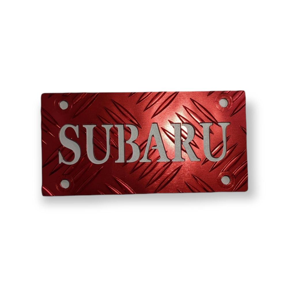 T/S製 SUBARU抜き タレゴムウェイト用 アルミ縞板 (アルマイト加工)