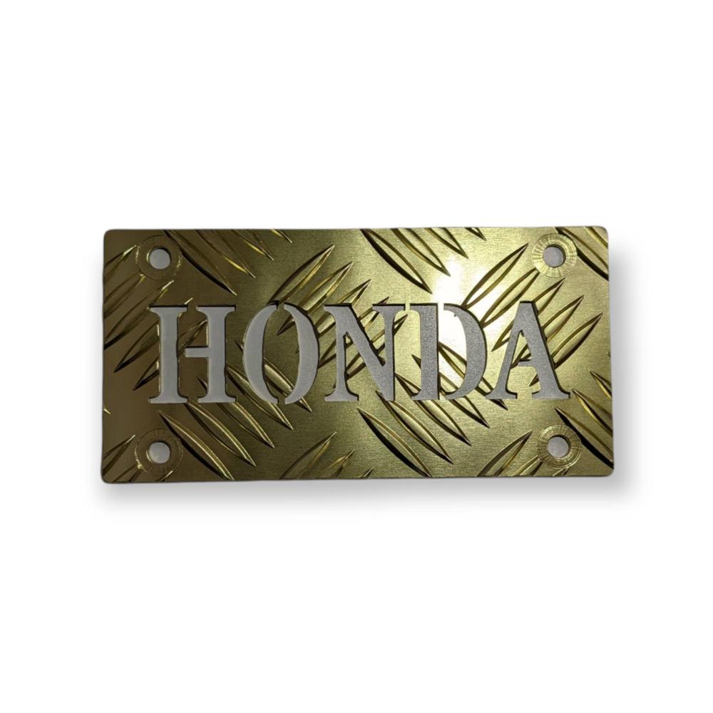 T/S製 HONDA抜き タレゴムウェイト用 アルミ縞板 (アルマイト加工)