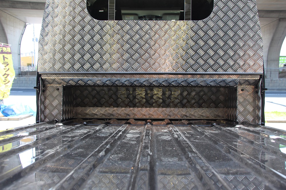 T/S製 ダイハツ ハイゼットジャンボ 500系 鳥居下開口部カバー AL縞板仕様
