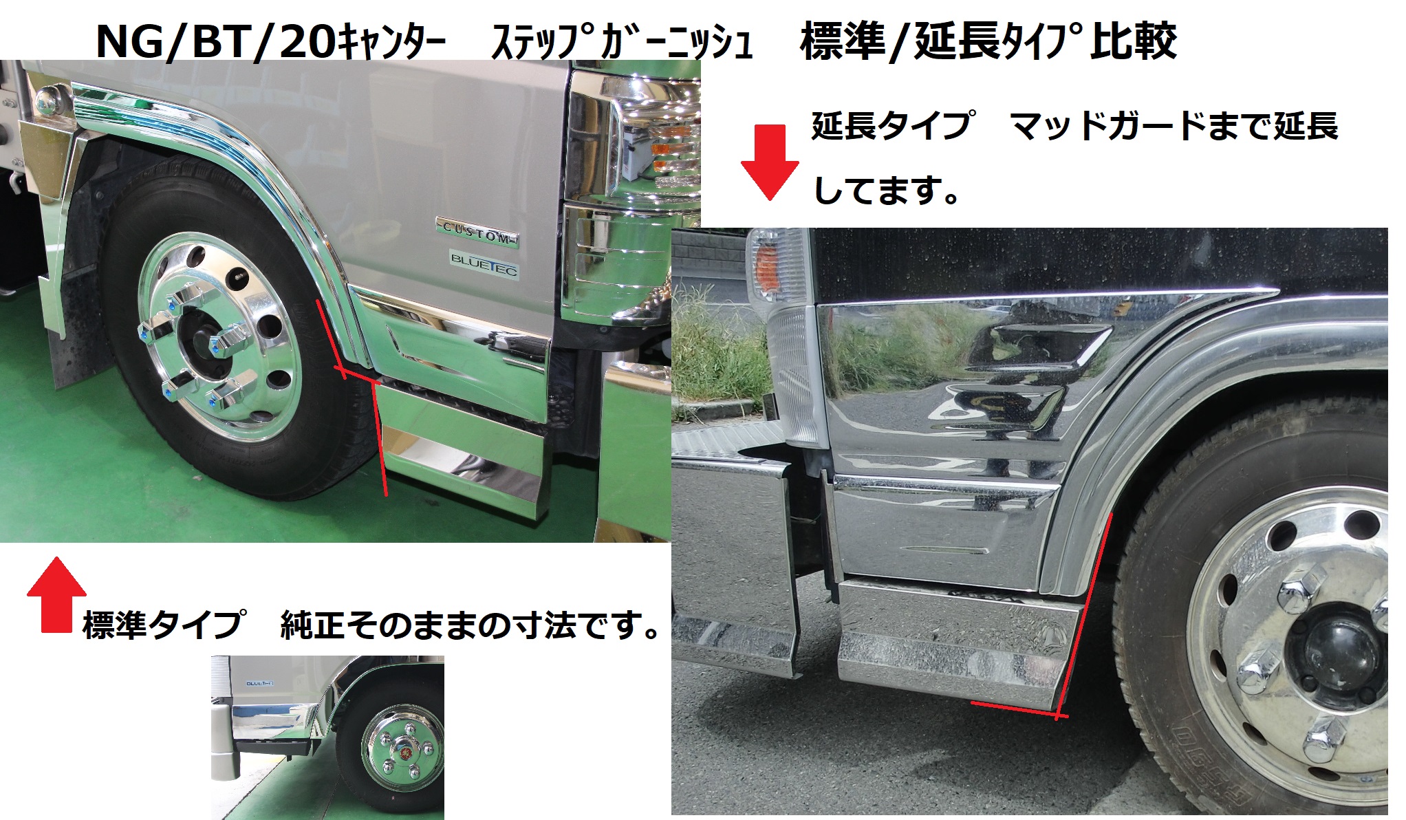 三菱ふそう 2トン ブルーテック / ’20キャンター 標準巾車用